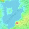 Mappa topografica Taal Lake, altitudine, rilievo