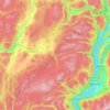 Mappa topografica Area M (Beautiful Nicola Valley - North), altitudine, rilievo