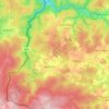 Mappa topografica Bourseigne-Neuve, altitudine, rilievo