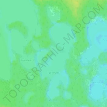 Mappa topografica Руокоярви, altitudine, rilievo