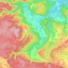 Mappa topografica Verfeuil, altitudine, rilievo