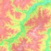 Mappa topografica Национальный парк "Угра", altitudine, rilievo