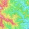Mappa topografica Recoaro Terme, altitudine, rilievo