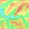 Mappa topografica La Romaine, altitudine, rilievo