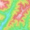 Mappa topografica Pieve di Bono-Prezzo, altitudine, rilievo