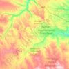 Mappa topografica Badlands National Park, altitudine, rilievo