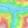Mappa topografica Visp, altitudine, rilievo