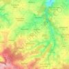 Mappa topografica Cesny-les-Sources, altitudine, rilievo