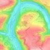 Mappa topografica Hastière-par-delà, altitudine, rilievo