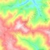 Mappa topografica Montefalcone di Val Fortore, altitudine, rilievo