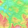 Mappa topografica Winterthur, altitudine, rilievo