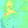 Mappa topografica Lebanon, altitudine, rilievo
