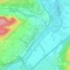 Mappa topografica Bretzenheim, altitudine, rilievo