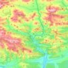 Mappa topografica La Pola de Gordón, altitudine, rilievo