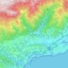Mappa topografica Cogoleto, altitudine, rilievo
