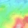 Mappa topografica Redgap, altitudine, rilievo