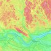 Mappa topografica Les Collines-de-l'Outaouais, altitudine, rilievo