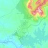 Mappa topografica Orellana la Vieja, altitudine, rilievo