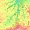 Mappa topografica Mazzano Romano, altitudine, rilievo