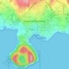 Mappa topografica Angra do Heroísmo, altitudine, rilievo