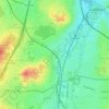 Mappa topografica Ladywell Fields, altitudine, rilievo