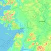 Mappa topografica County Galway, altitudine, rilievo