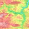 Mappa topografica Falaën, altitudine, rilievo
