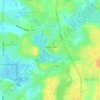 Mappa topografica Tower Lakes, altitudine, rilievo