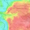 Mappa topografica Villiers-sur-Marne, altitudine, rilievo