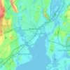 Mappa topografica New Haven, altitudine, rilievo
