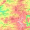 Mappa topografica Erlau, altitudine, rilievo