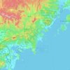 Mappa topografica Хасанский муниципальный округ, altitudine, rilievo