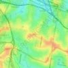 Mappa topografica Strathfield, altitudine, rilievo