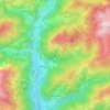 Mappa topografica Oltressenda Alta, altitudine, rilievo