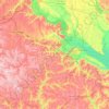 Mappa topografica Черкасская область, altitudine, rilievo