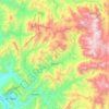 Mappa topografica Petorca, altitudine, rilievo