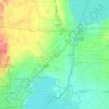 Mappa topografica Saint Clair County, altitudine, rilievo