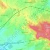 Mappa topografica Bazainville, altitudine, rilievo