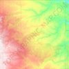 Mappa topografica Motley County, altitudine, rilievo
