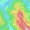 Mappa topografica Saracinesco, altitudine, rilievo