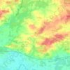 Mappa topografica Vellahn, altitudine, rilievo