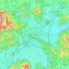 Mappa topografica Lubiana, altitudine, rilievo