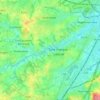 Mappa topografica 1600, altitudine, rilievo