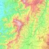 Mappa topografica Risaralda, altitudine, rilievo