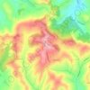 Mappa topografica Cinzano, altitudine, rilievo