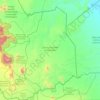 Mappa topografica Waso ward, altitudine, rilievo