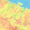 Mappa topografica Кольский район, altitudine, rilievo