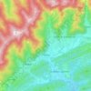 Mappa topografica Follina, altitudine, rilievo