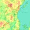 Mappa topografica Lübstorf, altitudine, rilievo