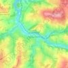 Mappa topografica Aixe-sur-Vienne, altitudine, rilievo